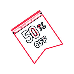 template design for promos and discounts with transparent background