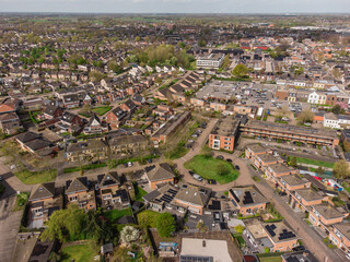 A Top View of the Town of Kaatsheuvel in the Netherlands