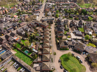 A Top View of the Town of Kaatsheuvel in the Netherlands