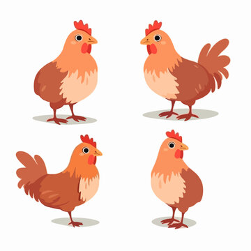 Playful chicken illustrations that will make your project cluck with excitement.