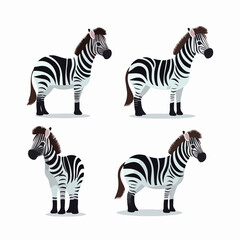 Fototapeta na wymiar Artistic zebra illustrations in vector format, suitable for digital media.
