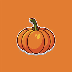 pumpkin icon, pumpkin logo design vector.