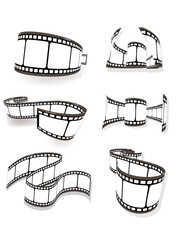 set of curved photographic film