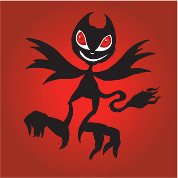 illustration of little devil
