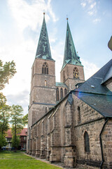 Fototapeta na wymiar St. Nicholas Church (St. Nicholas Kirche) Quedlinburg Saxony-Anhalt Germany