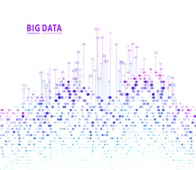 Abstract infographics visualization.