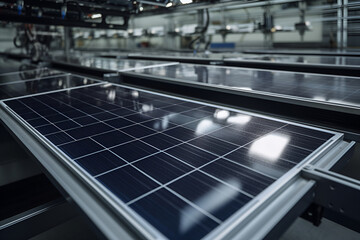 production of solar panels. alternative energy sources.generated by ai.  Generative AI