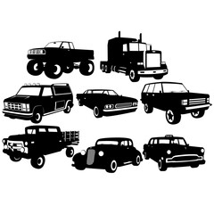car collections for your design, vector illustration