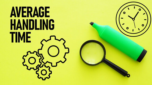 Average Handling Time AHT is shown using the text