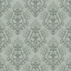 Gardinen Seamless fern green floral wallpaper or wrapping paper © Designpics