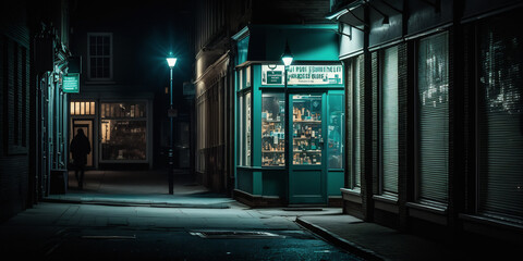 night street in the city