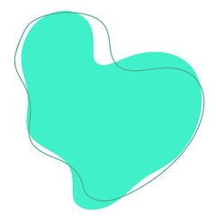 Green abstract modern shape