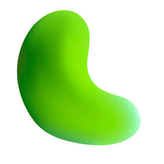 Green abstract modern shape