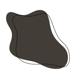 Grey dark abstract modern shape
