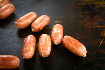 Butifarras street food- pork sausage