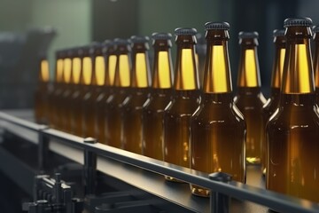 Beer Brewery Plant: Glass Bottle Production Line
