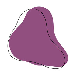 Purple abstract modern shape