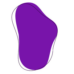 Purple abstract modern shape