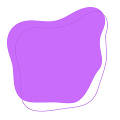 Purple abstract modern shape