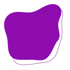 Purple abstract modern shape