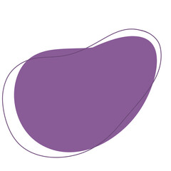 Purple abstract modern shape