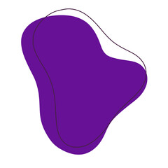 Purple abstract modern shape