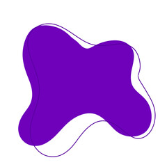Purple abstract modern shape