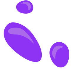 Purple abstract modern shape