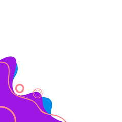 Purple abstract modern shape