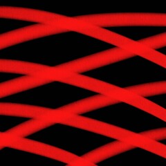 Abstract red stripes on black background