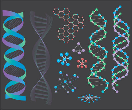 DNA elements pattern design.