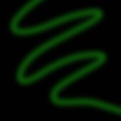 Faint green wavy line on black background