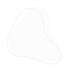 White abstract modern shape