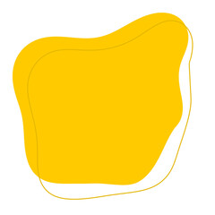 Yellow abstract modern shape
