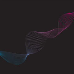 Fototapeta premium Abstract futuristic colorful lines background. Vector design