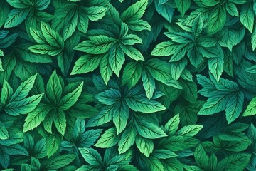 Leaves texture, background with leaves texture, Generative AI