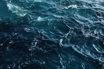 Water texture, background with water top view, moving ocean water texture, Generative AI