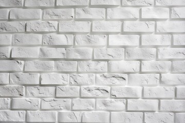 White brick texture, white brick pattern background, Generative AI
