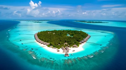 Foto op Plexiglas maldives island generative ai © Scheidle-Design