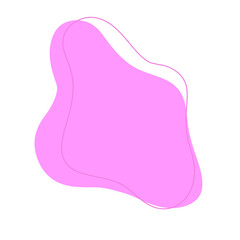 Pink abstract modern shape
