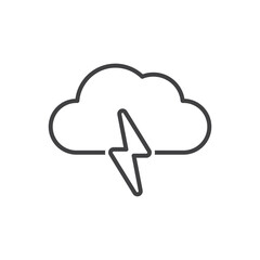 Thunder Icon - weather forecast icon