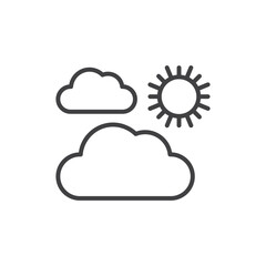Cloudy Day Icon - weather forecast icon
