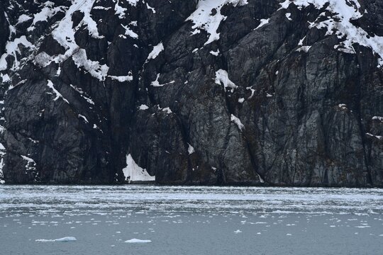 Cliffs In Glacier Bay National Park Alaska