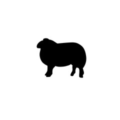 Vector farm animals silhouette