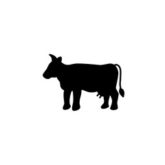 Vector farm animals silhouette