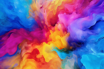 Fototapeta na wymiar Abstract fluid color background. fluid, colours. AI generative