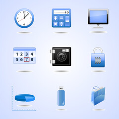 Set of vector icons for web