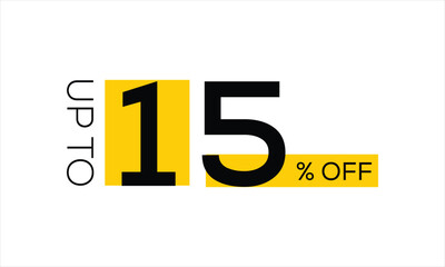 special offer up to 15 percent off, abstract sale offer vector, abstract 15% off template
