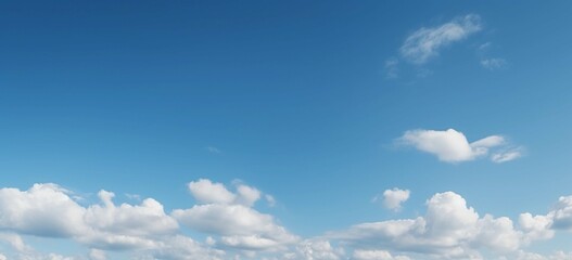 blue sky with white clouds background