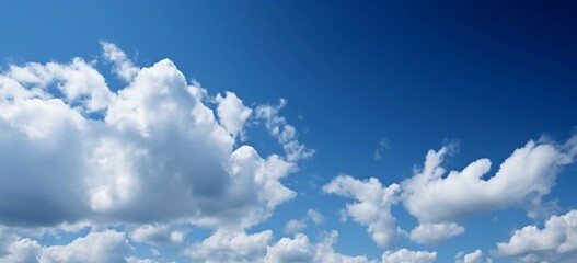 Fototapeta na wymiar blue sky with white clouds background